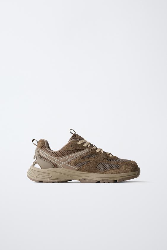 FUNKTIONS- SNEAKER NETZSTOFF - Braun von Zara - Bild 0
