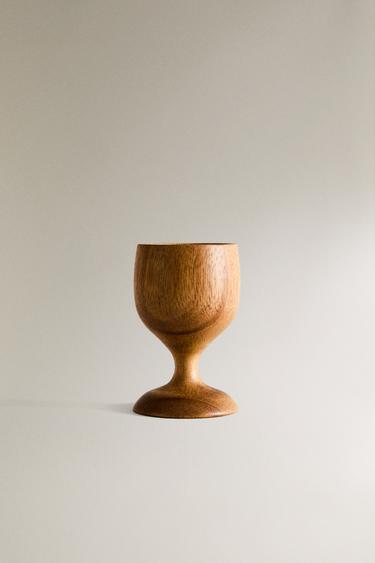 WOODEN EGG CUP - Light beige by Zara - Image 0