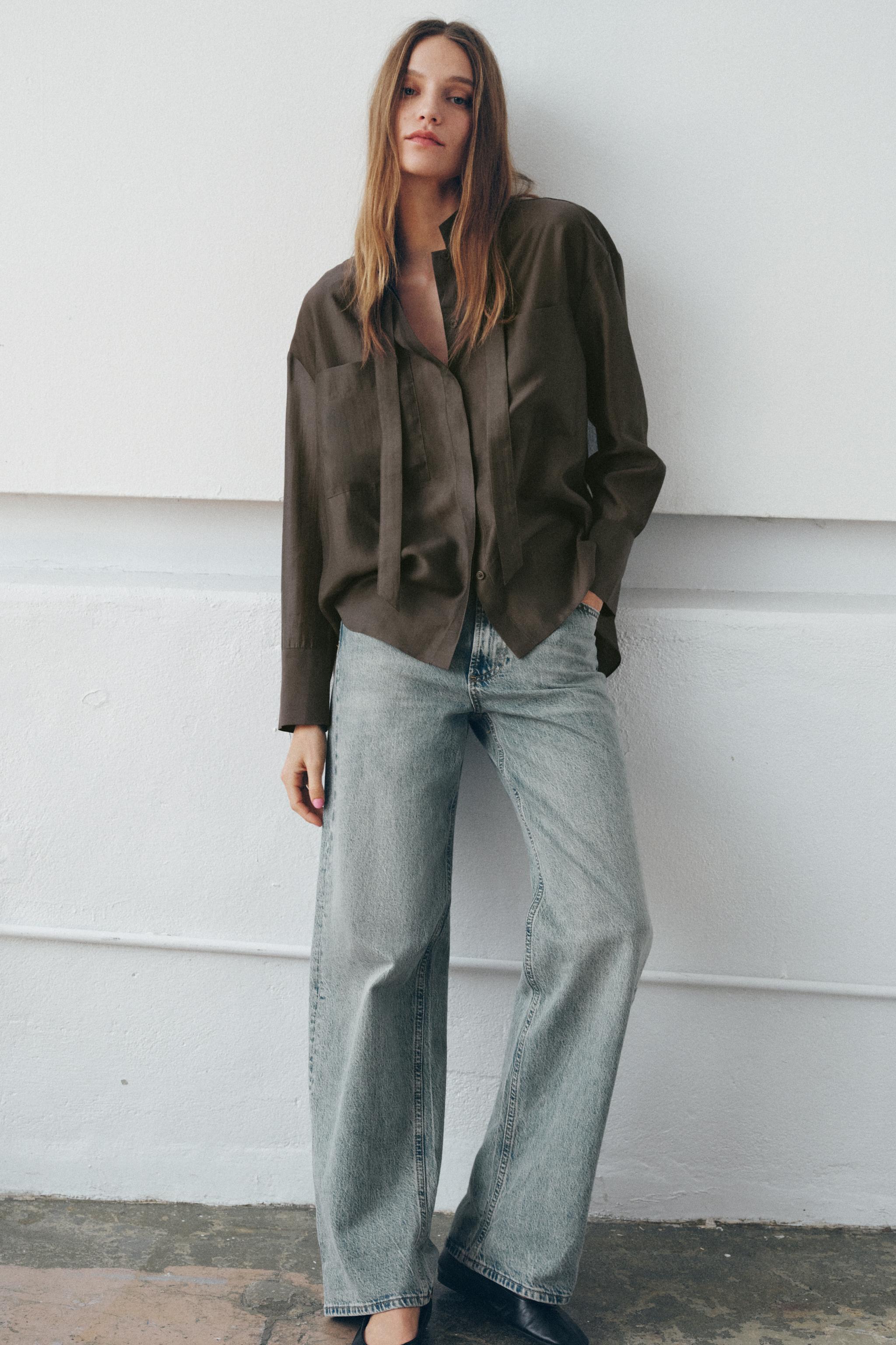 ZW COLLECTION BOW POCKET SHIRT