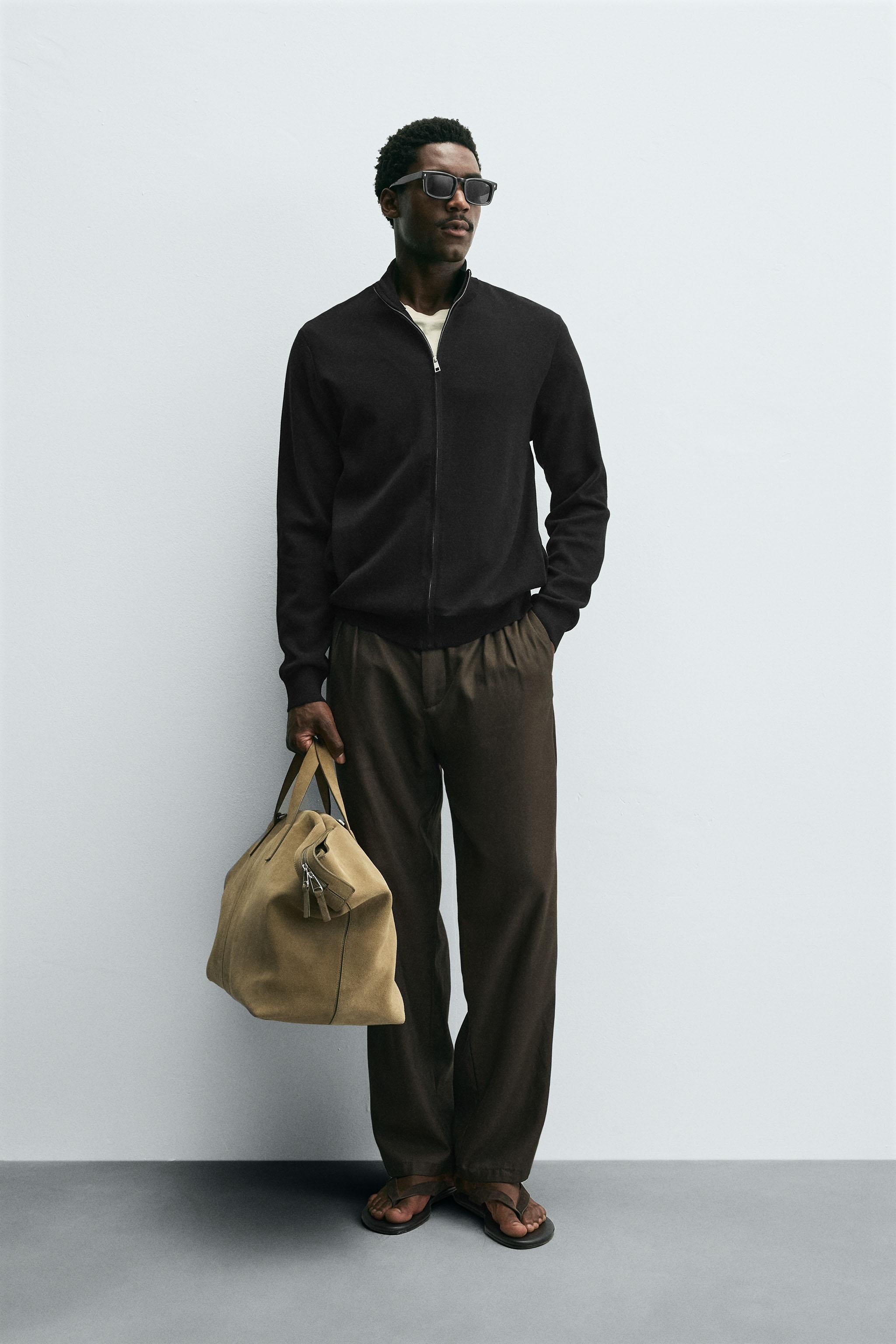 DES PRES コンパクトコットンニットジャケット コットンニットジャケット - ブラック | ZARA Japan / 日本