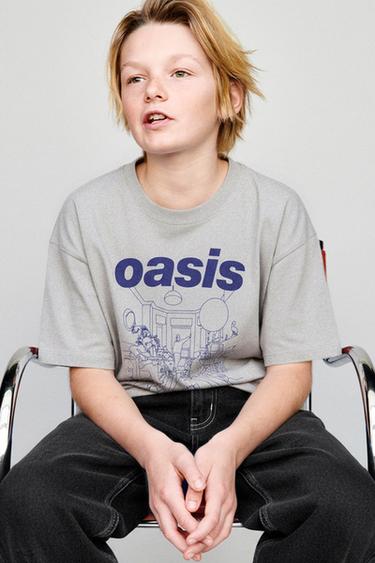 OASIS ® PRINT T-SHIRT - Grey by Zara