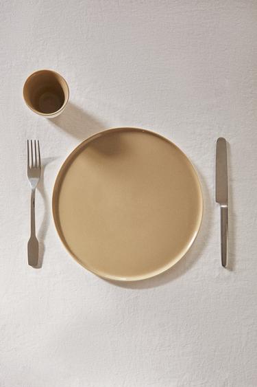 LOT DE 2 - ASSIETTE L - marron/blanc de Zara - Image 4