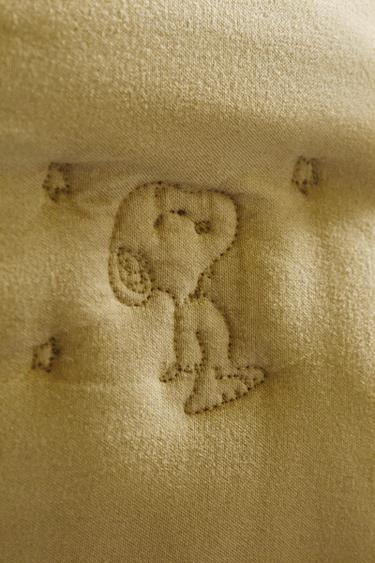 CHILDREN'S PEANUTS™ QUILT WITH TOPSTITCHING - Lime by Zara - Image 6