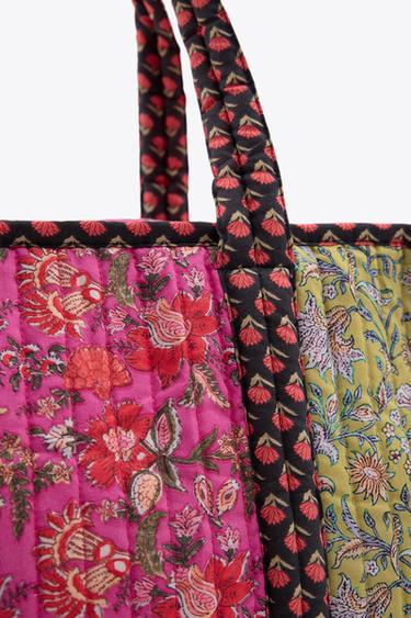 FLORAL PRINT PADDED BAG - Fuchsia by Zara - Image 5