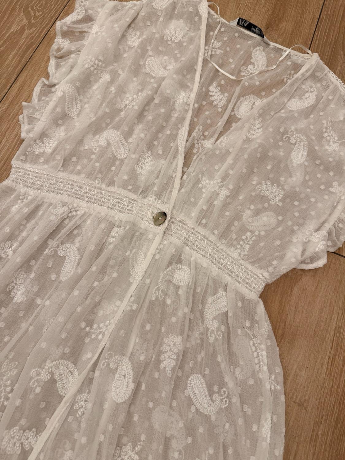 LONG EMBROIDERED BLOUSE - Image 3