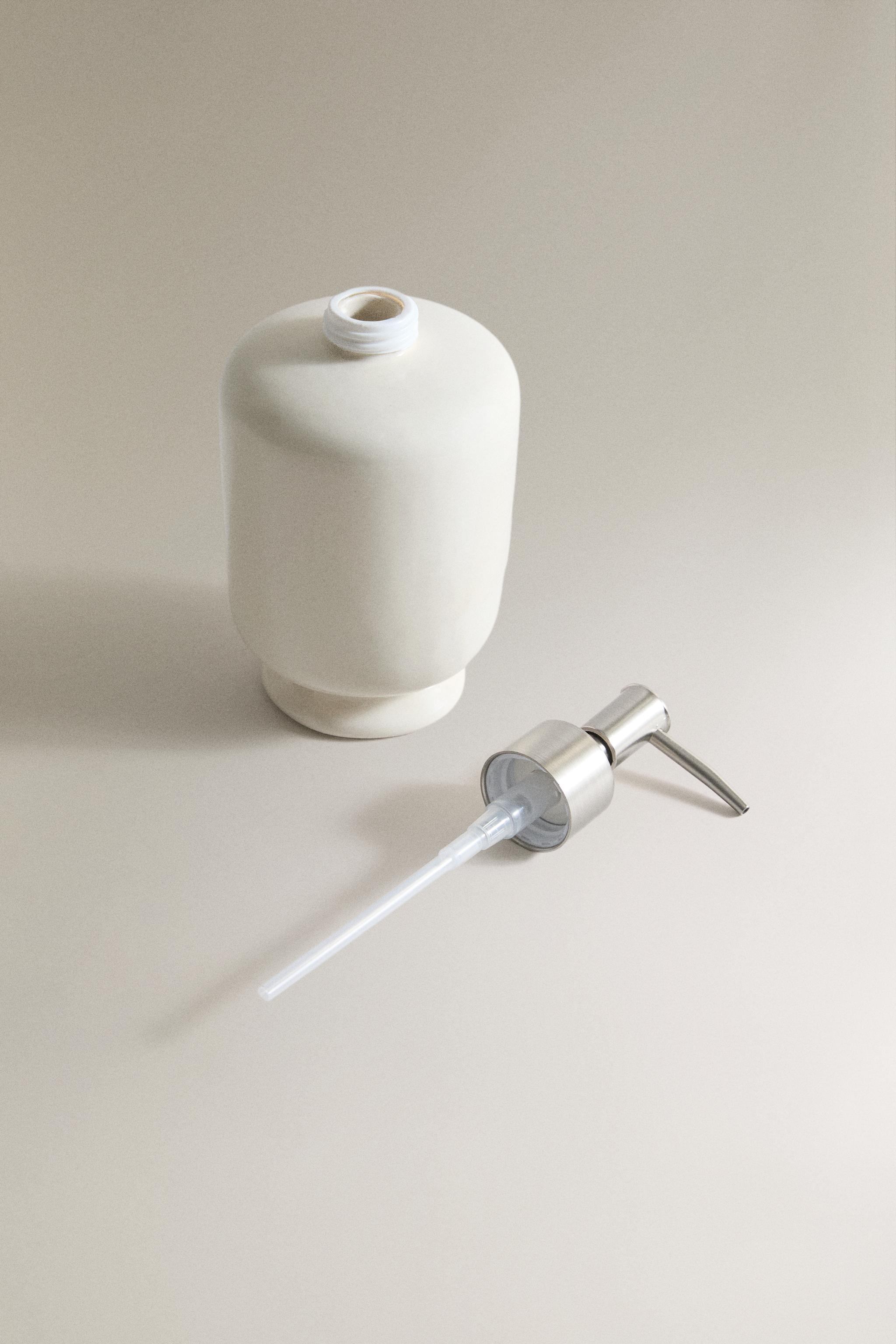 DISTRIBUTEUR SAVON CÉRAMIQUE CRÈME
