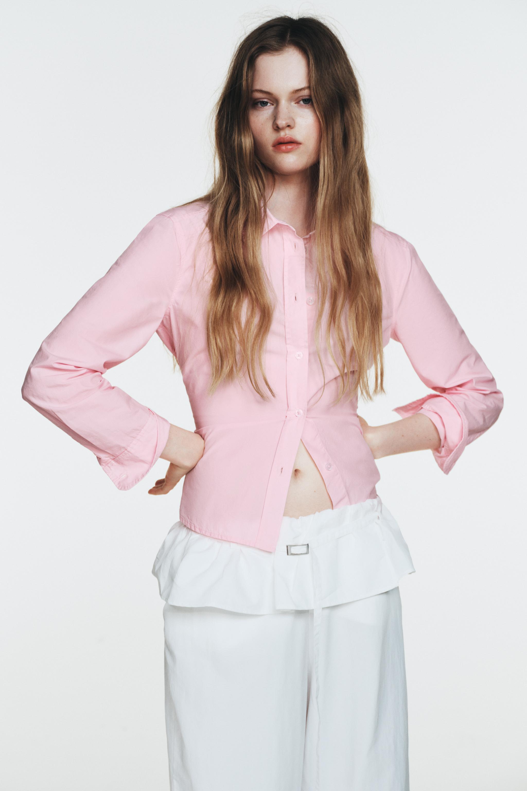 PANTALON EN NYLON À TAILLE SUPERPOSÉE
