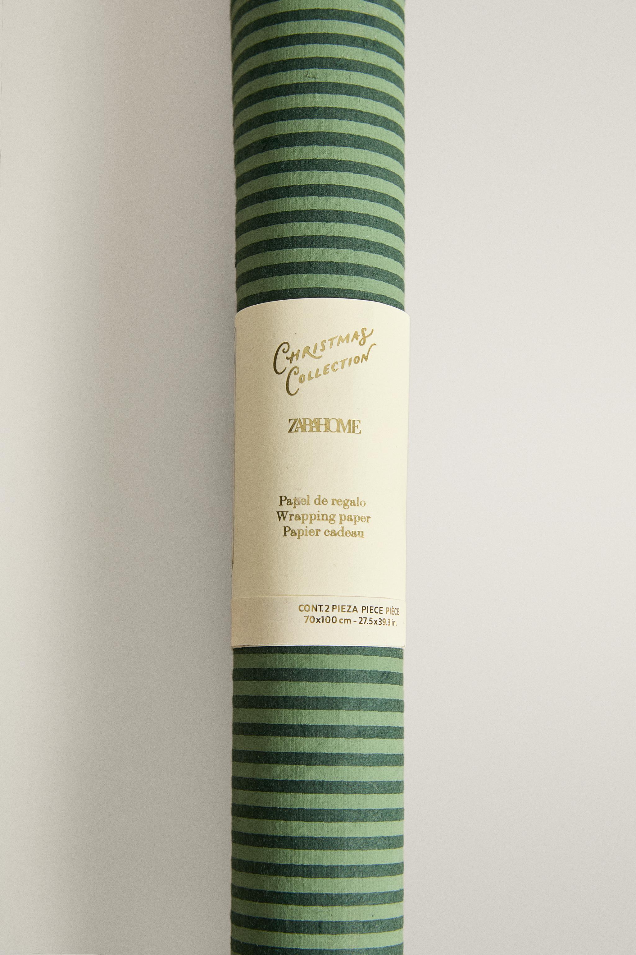 Striped Christmas Gift Wrapping Paper
