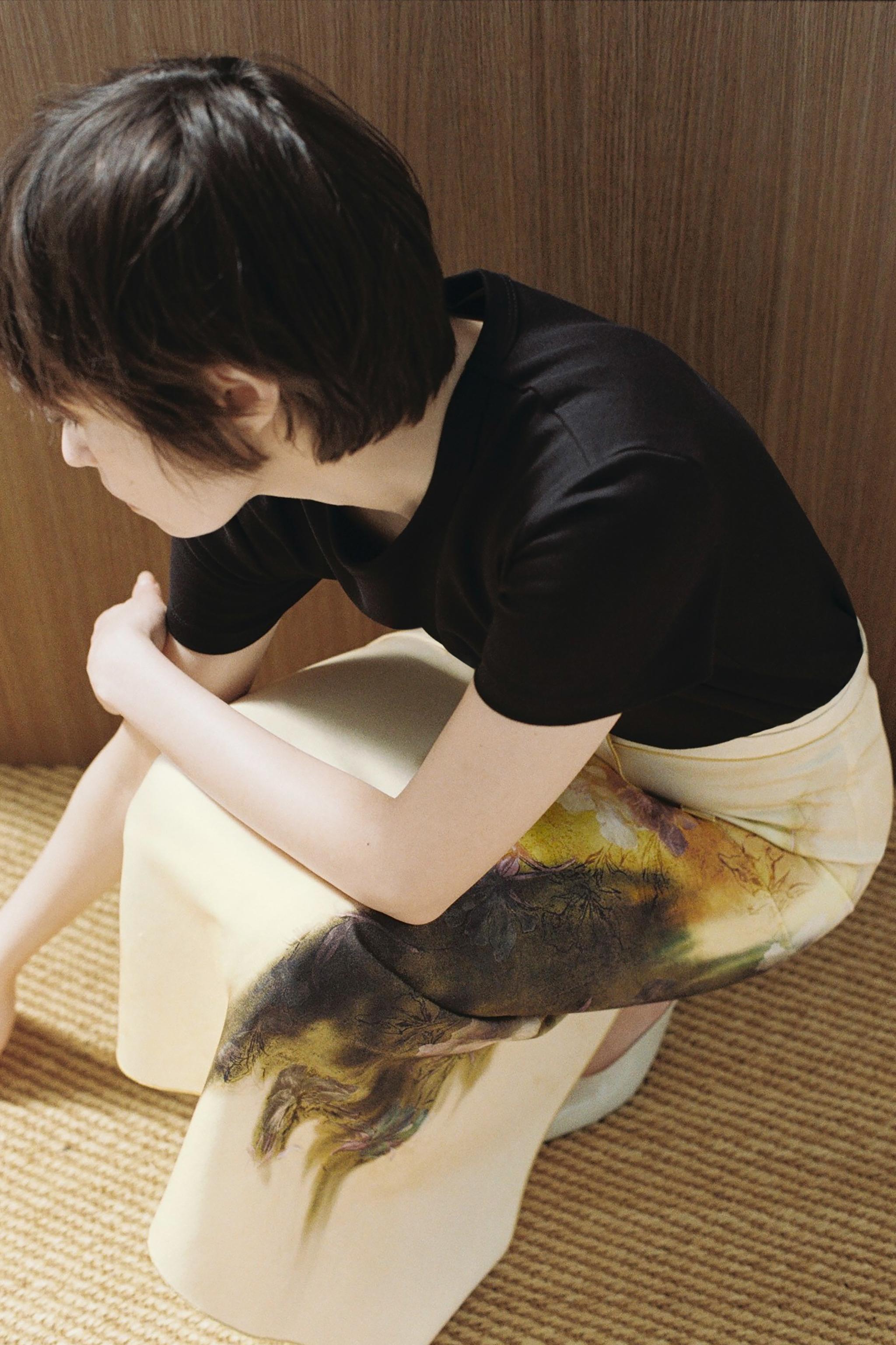 【ZARA】ZW COLLECTION プリント ミディスカート | 2903/103/020 ZARA】ZW COLLECTION プリント ミディスカート | 2903/103/020