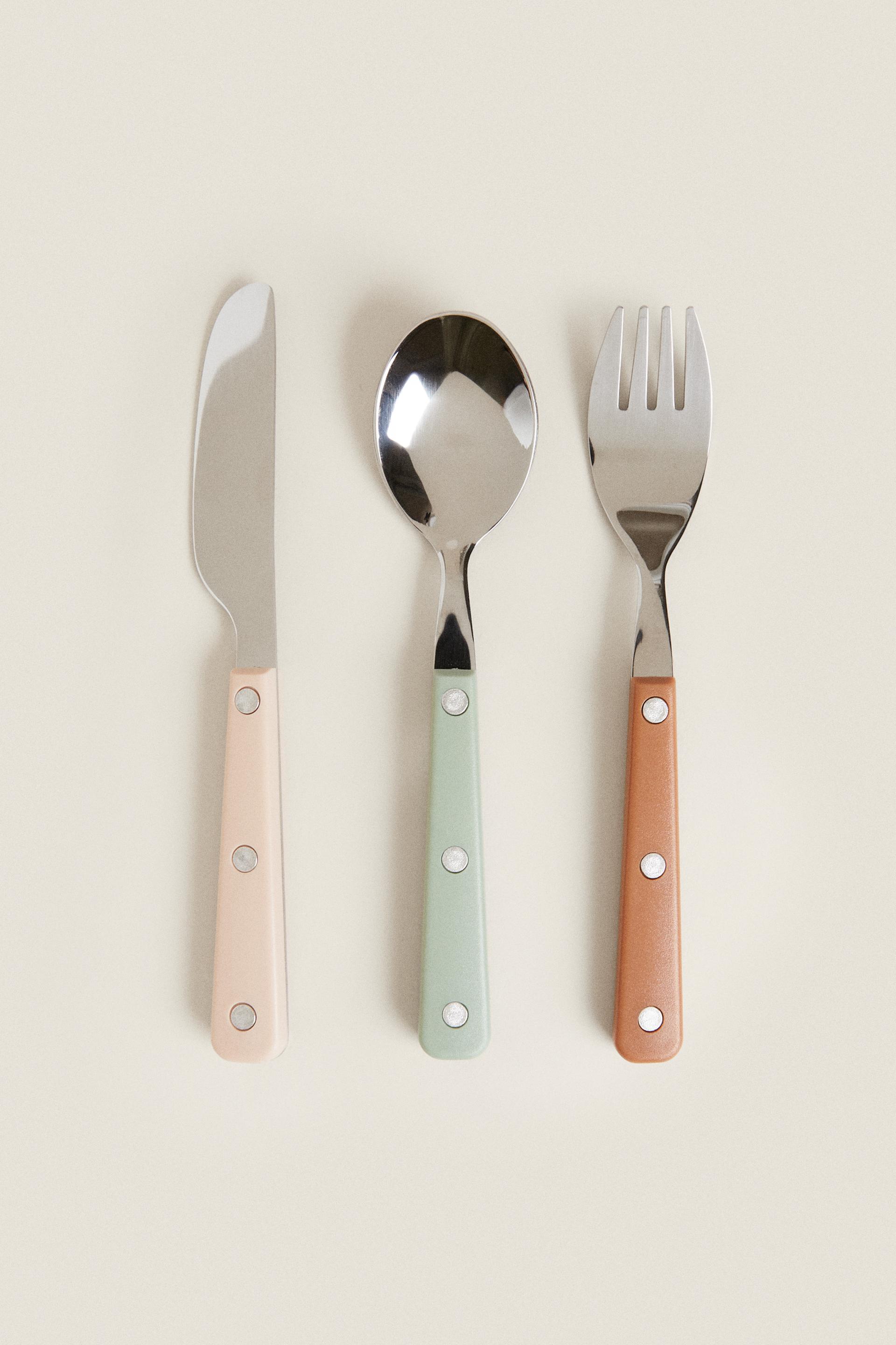 PASTEL CHILDREN'S FLATWARE SET Multicolored ZARA Canada
