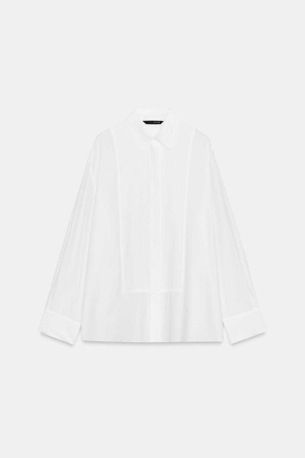 ZW COLLECTION PLAIN BIB SHIRT