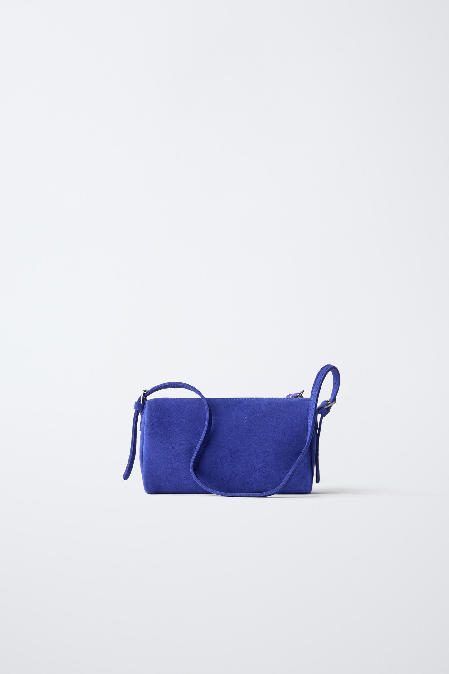 Детская сумка Zara Leather, цвет: Синий — фото 5