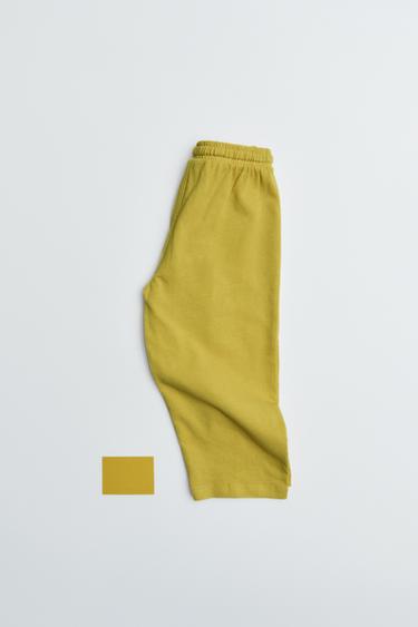 ENSEMBLE T-SHIRT ET PANTALON WIDE LEG UNIE - Vert olive de Zara - Image 8