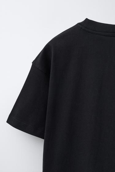 ROPE SLOGAN T-SHIRT - Black by Zara - Image 3