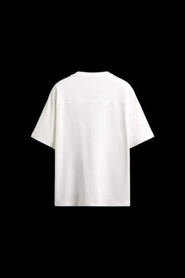 Zara COMBINATION TEXT T-SHIRT - White