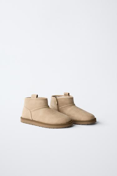 Zara WINTER BOOTS - Taupe Gray