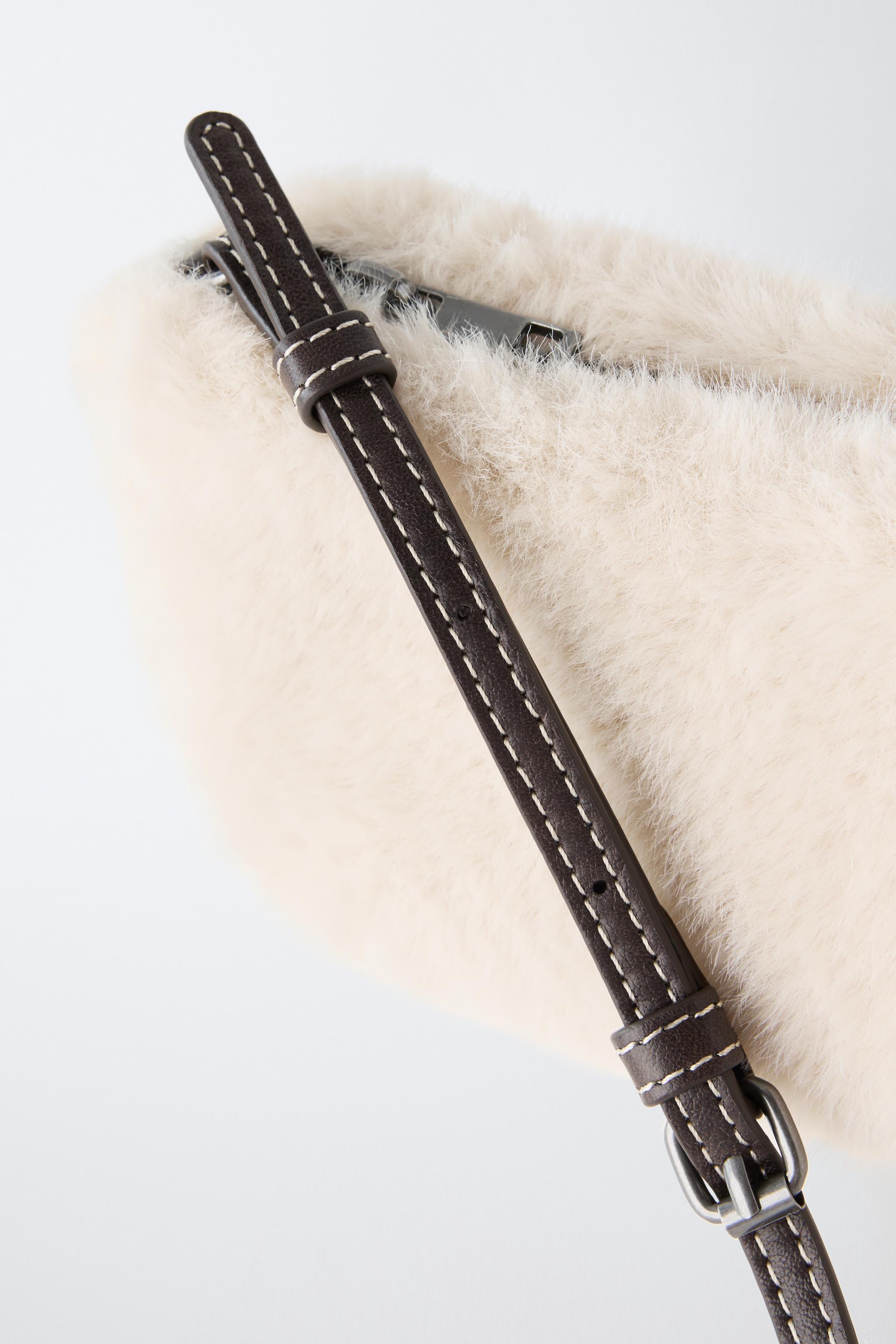 SAC SHOULDER EFFET FOURRURE