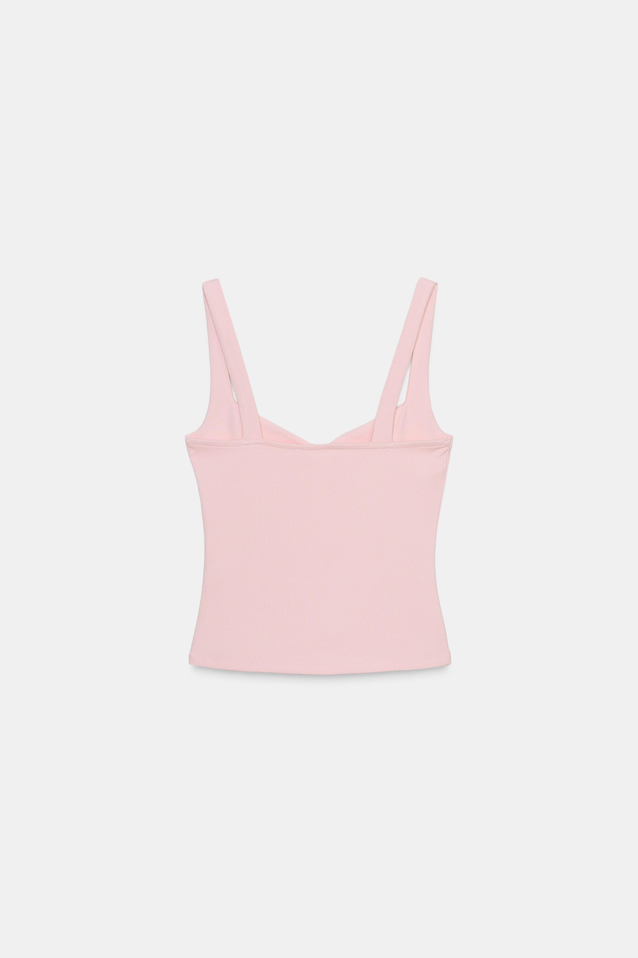 SWEETHEART NECKLINE TOP WITH BUTTONS