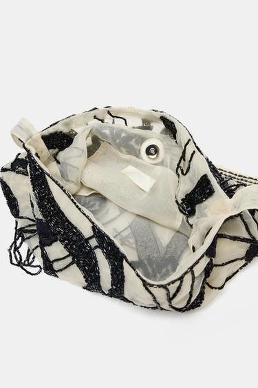BEADED MESH BAG - Multicoloured by Zara - Image 3