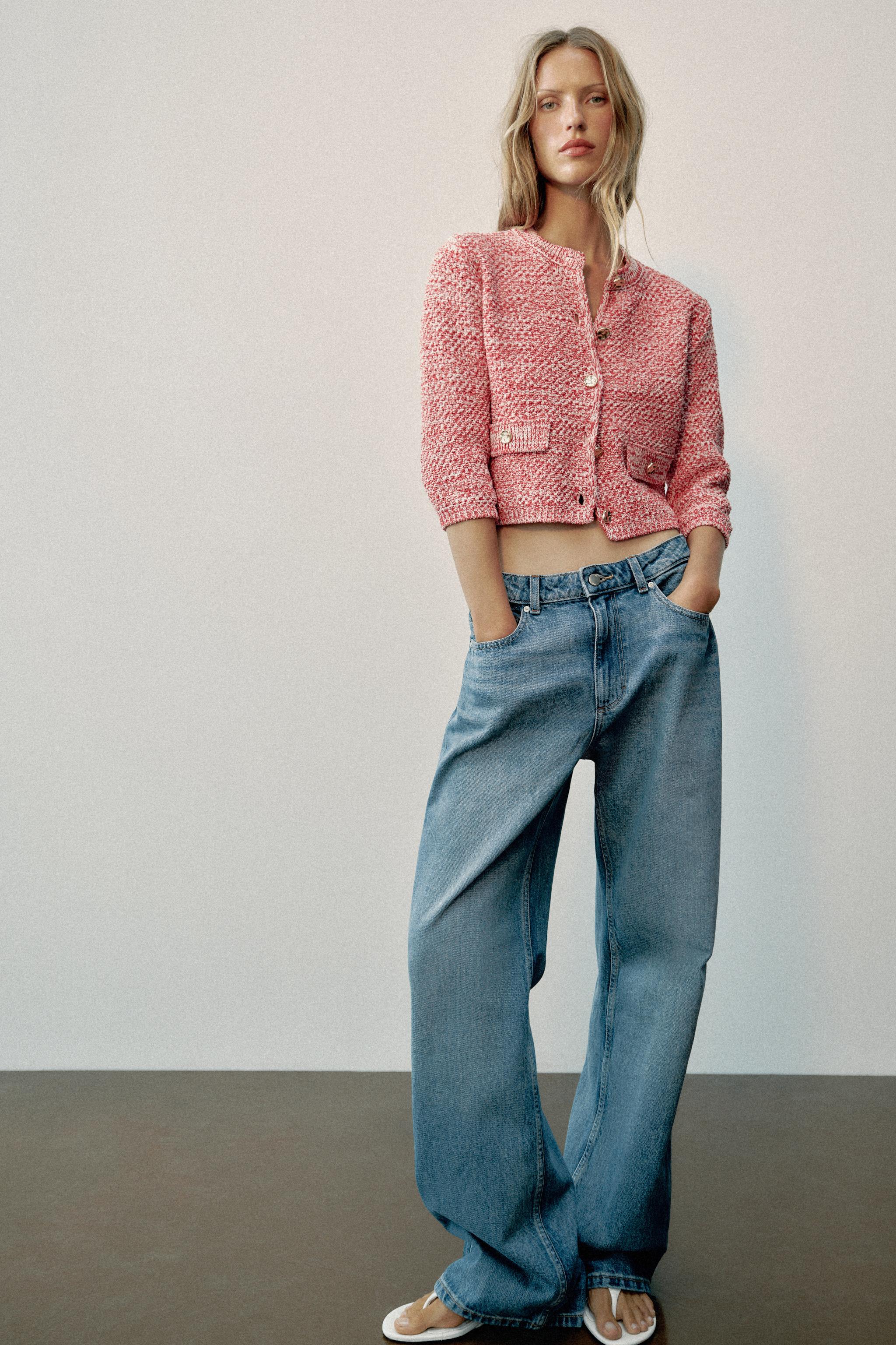 Женские кардиганы Zara THREE-QUARTER SLEEVE CARDIGAN