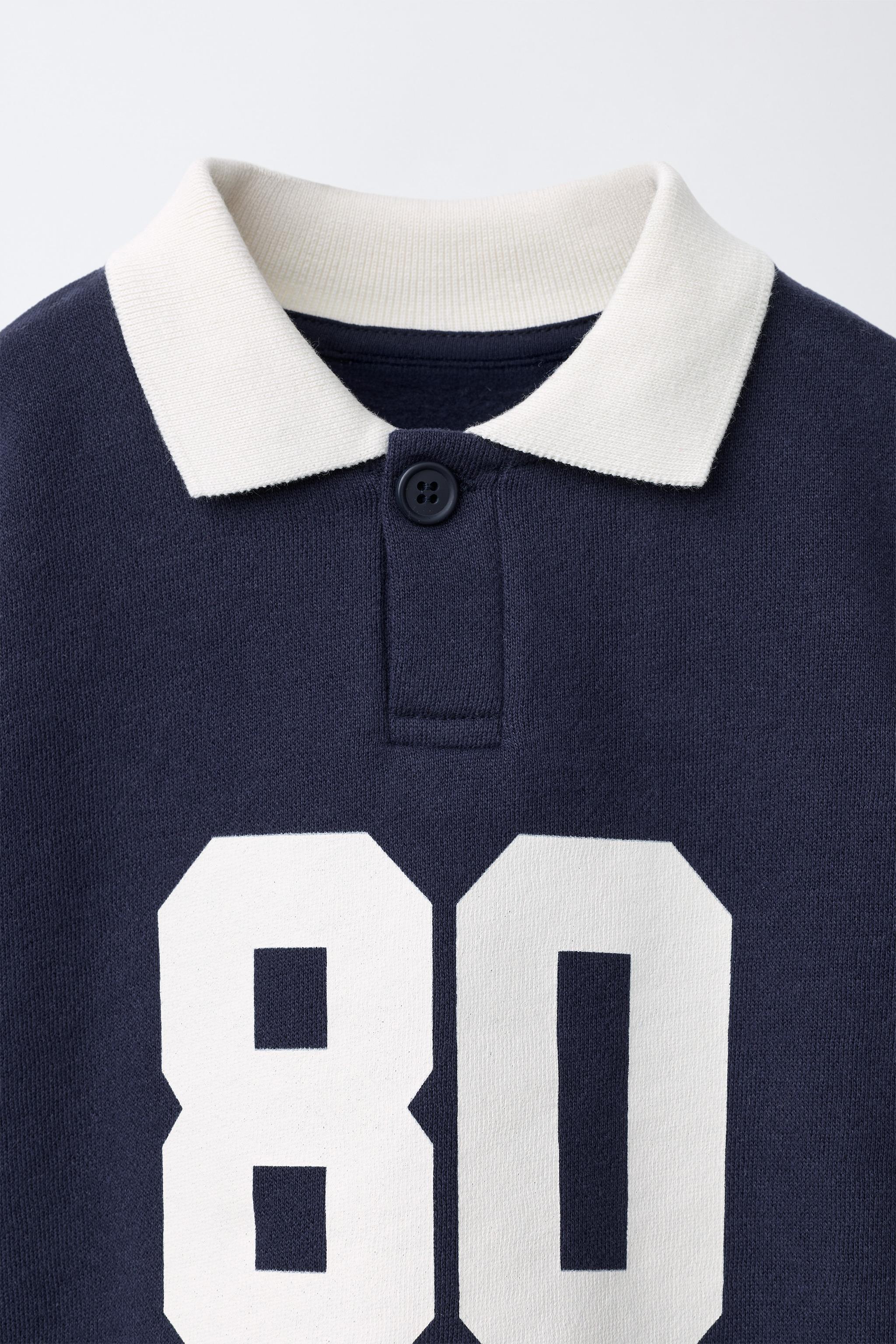 SWEAT POLO À IMPRIMÉ NUMÉRO