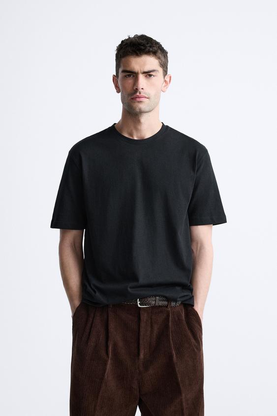 zara essentials relaxed fit t shirt