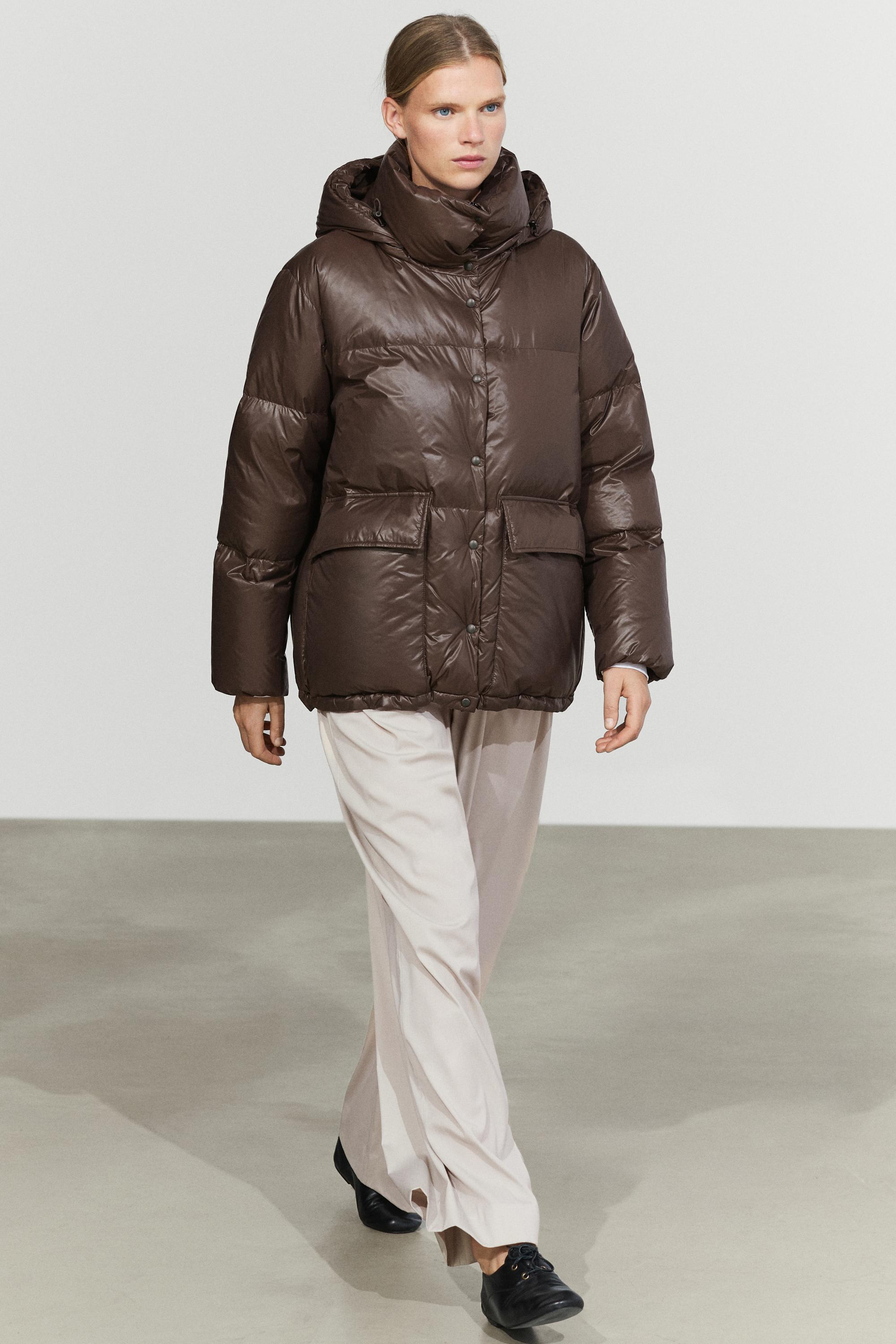 Stand-up collar down jacket