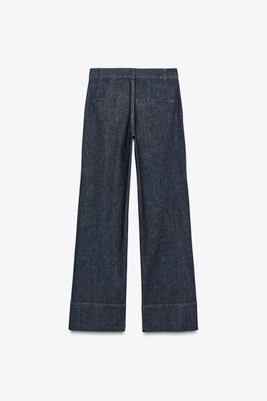 Z1975 BOOTCUT DENIM TROUSERS - Blue de Zara - Image 6