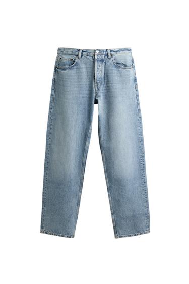 STRAIGHT FIT JEANS - Mid-blue by Zara