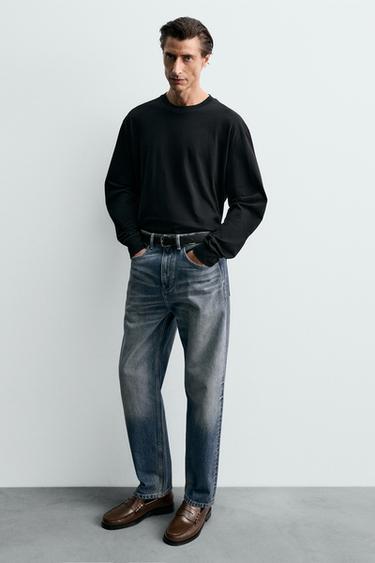 LEATHER PENNY LOAFERS - Cognac Brown by Zara - Image 1