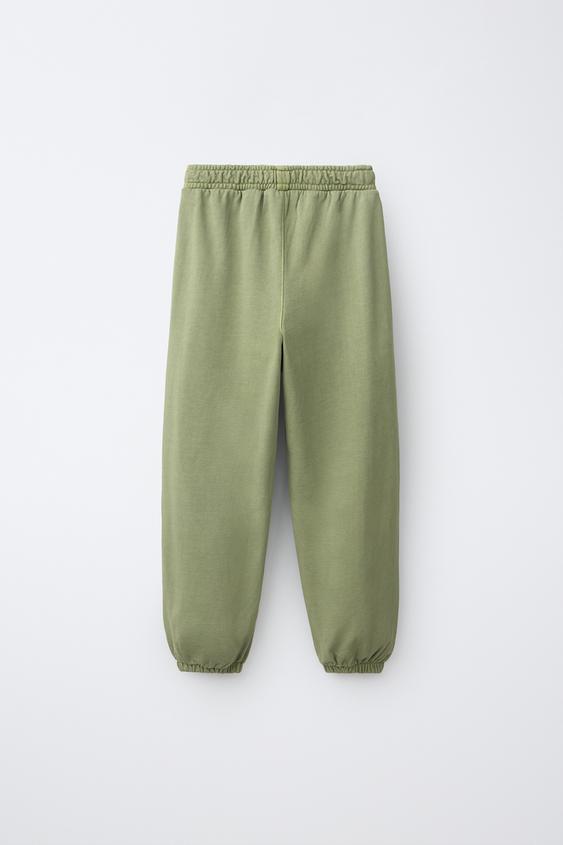 ENSEMBLE SWEAT POLO ET PANTALON DE JOGGING GARMENT DYE - Vert de Zara - Image 4