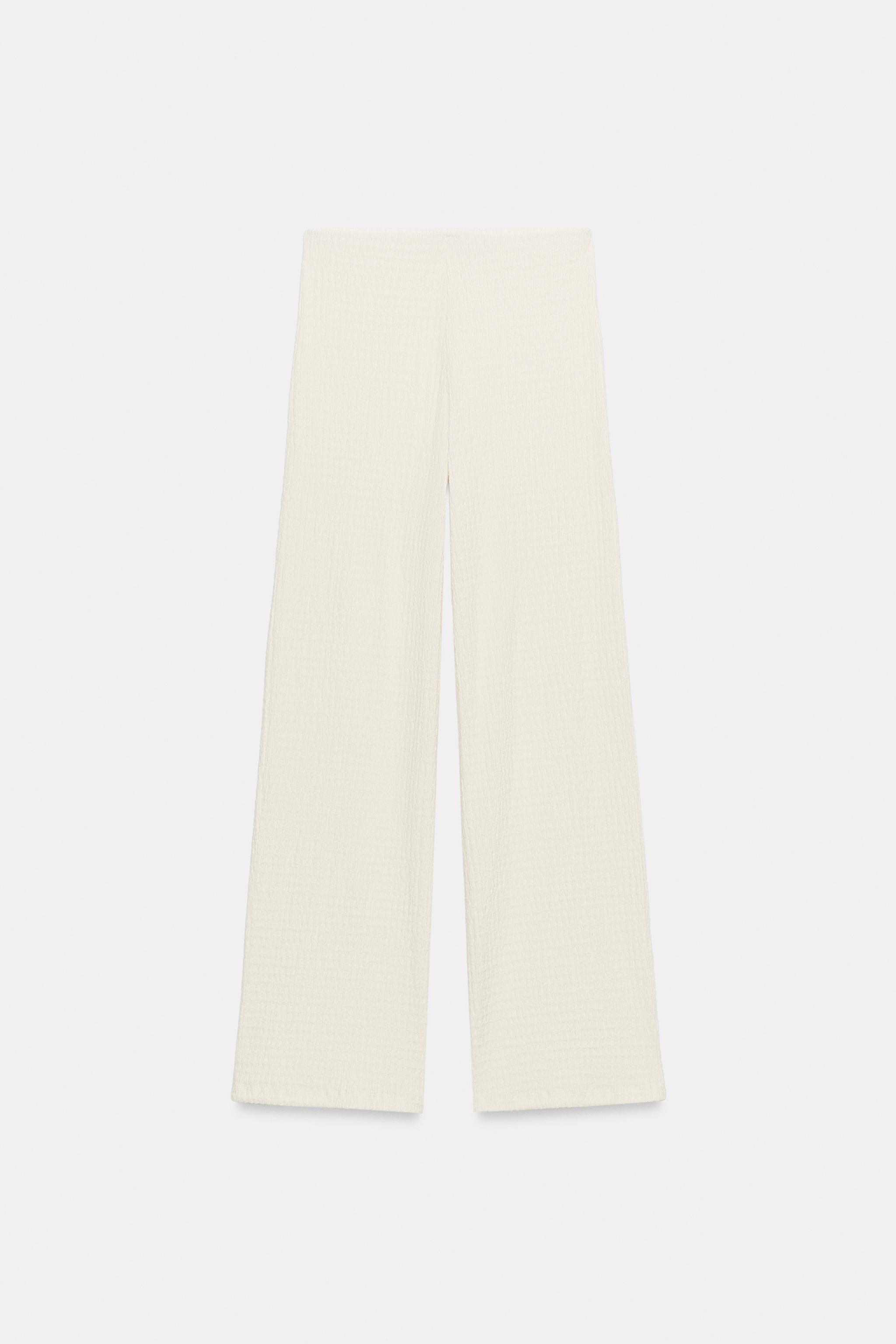 DOKULU DÜZ PAÇA PANTOLON - Görsel 6