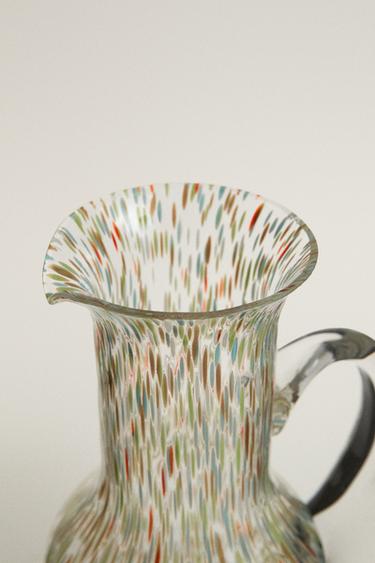 MULTICOLOURED GLASS JUG - Blue green by Zara - Image 1