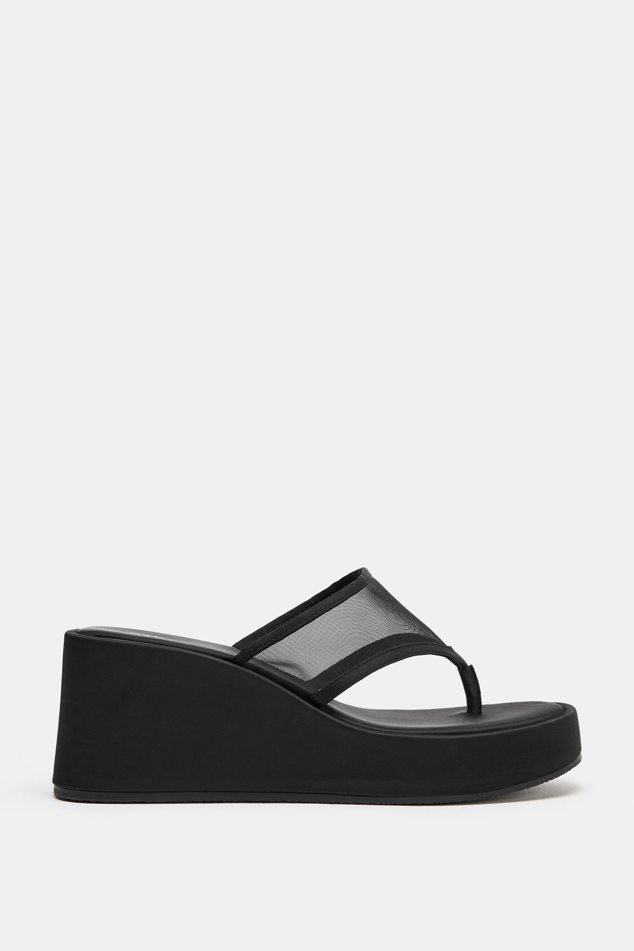 CHAUSSURES COMPENSÉES À BRIDE EN RÉSILLE