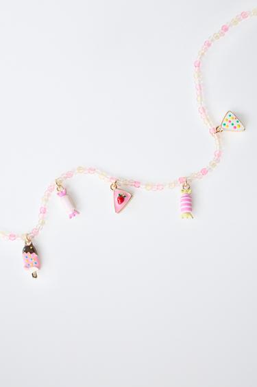 PACK OF 2 NECKLACES WITH BEADS AND ICE CREAM - Multicoloured by Zara