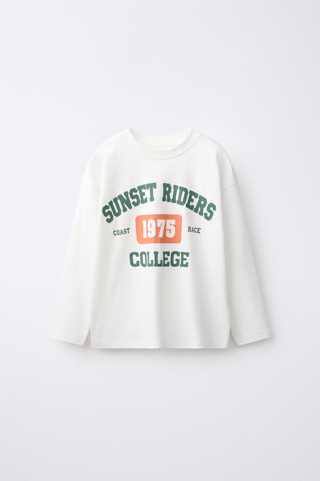 Zara Futbolka çap Varsity