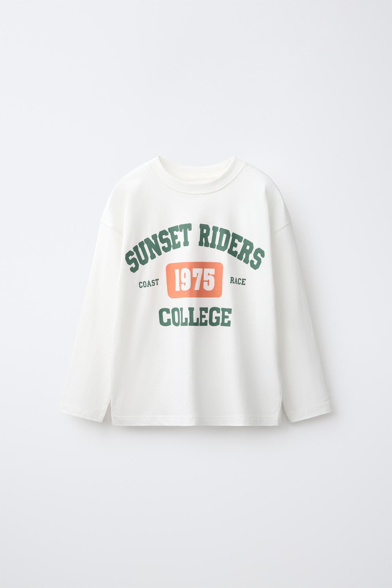 VARSITY PRINT T-SHIRT — White