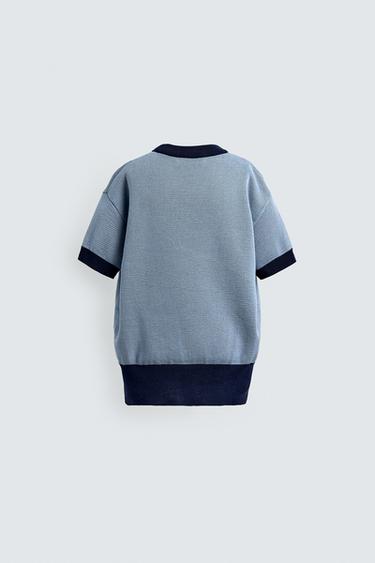 T-SHIRT EN MAILLE DONALD DUCK HARRY LAMBERT FOR ZARA X DISNEY - Bleu de Zara - Image 1