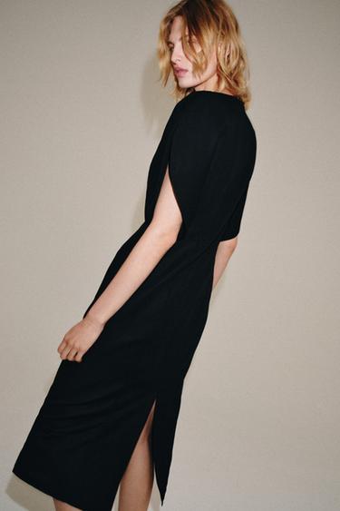 ROBE MI-LONGUE ZW COLLECTION - Noir de Zara - Image 5