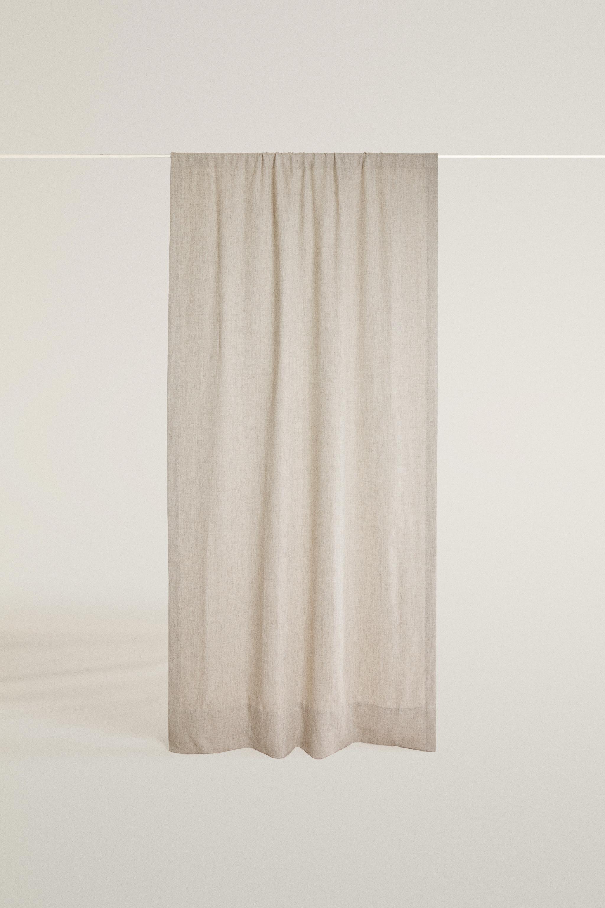 TEXTURED CURTAIN - Pearl gray | ZARA United States