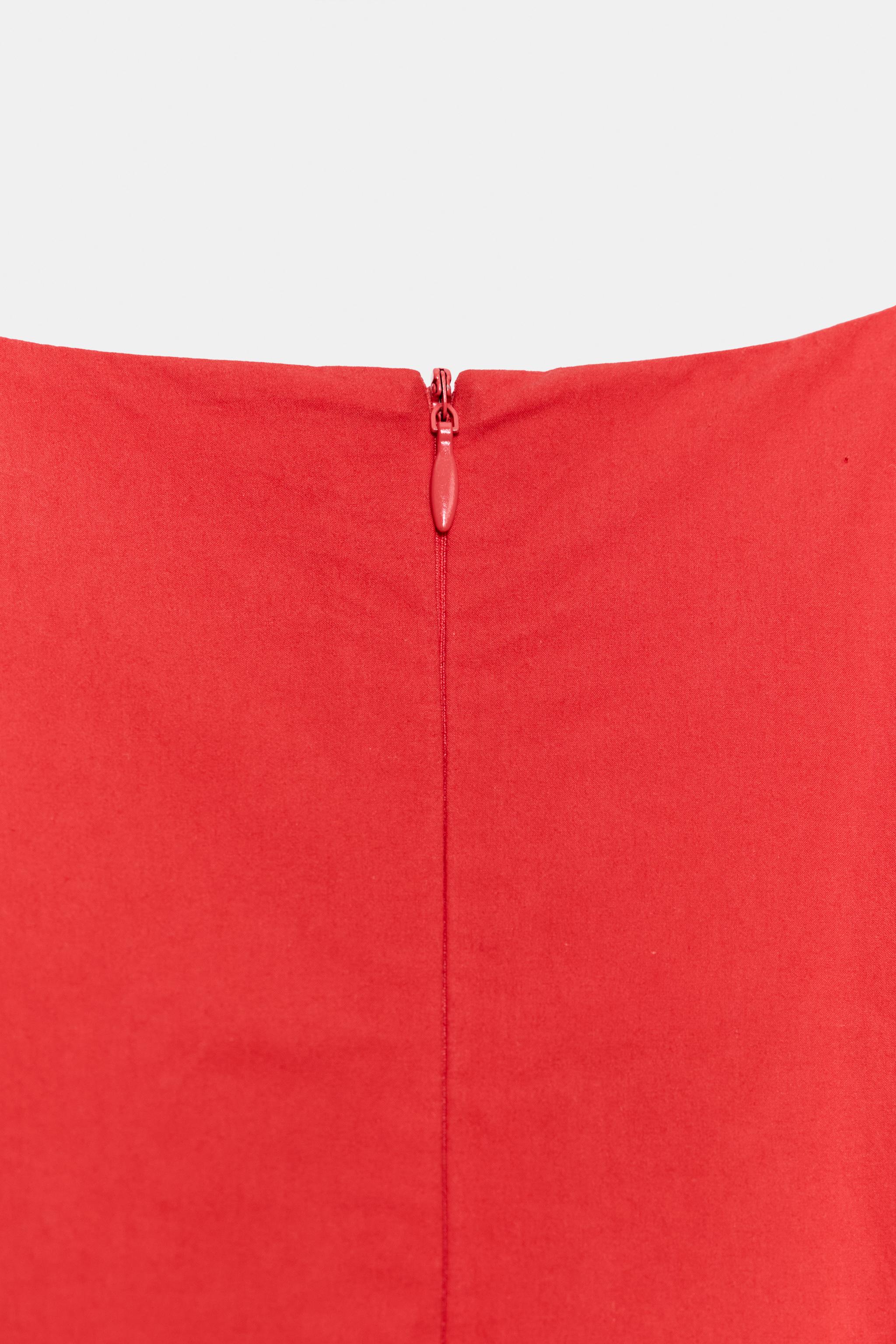 Женские платья Zara ZW COLLECTION POPLIN MINI DRESS — фото 8