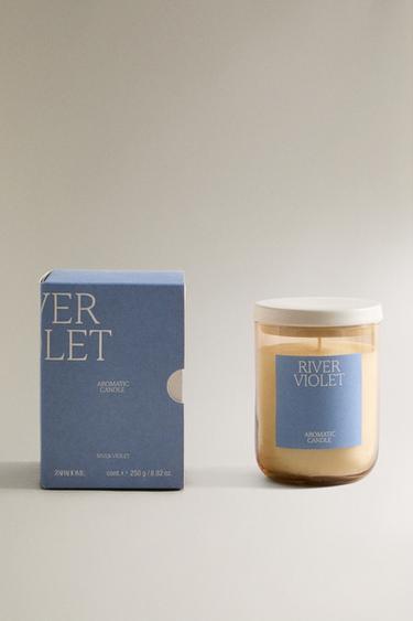 (250 G) RIVER VIOLET SCENTED CANDLE - 683 by Zara - Image 0