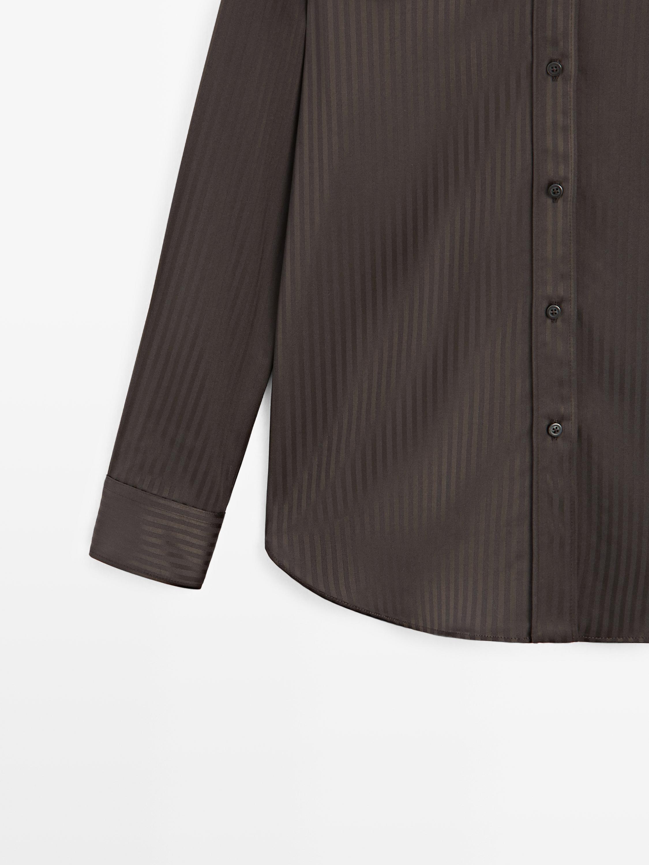 Striped flowing shirt