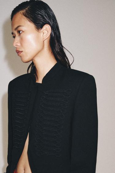 ZW COLLECTION FIREMAN CLASP BLAZER - Black by Zara