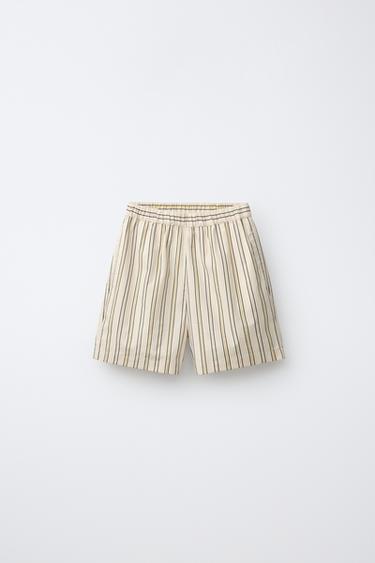 PYJAMA CHEMISE À RAYURES 6-14 ANS - Marron clair de Zara - Image 3