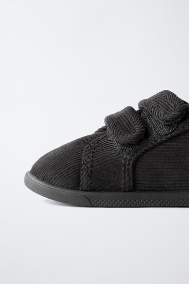 TENNIS EN VELOURS CÔTELÉ BAREFOOT - Gris anthracite de Zara - Image 4