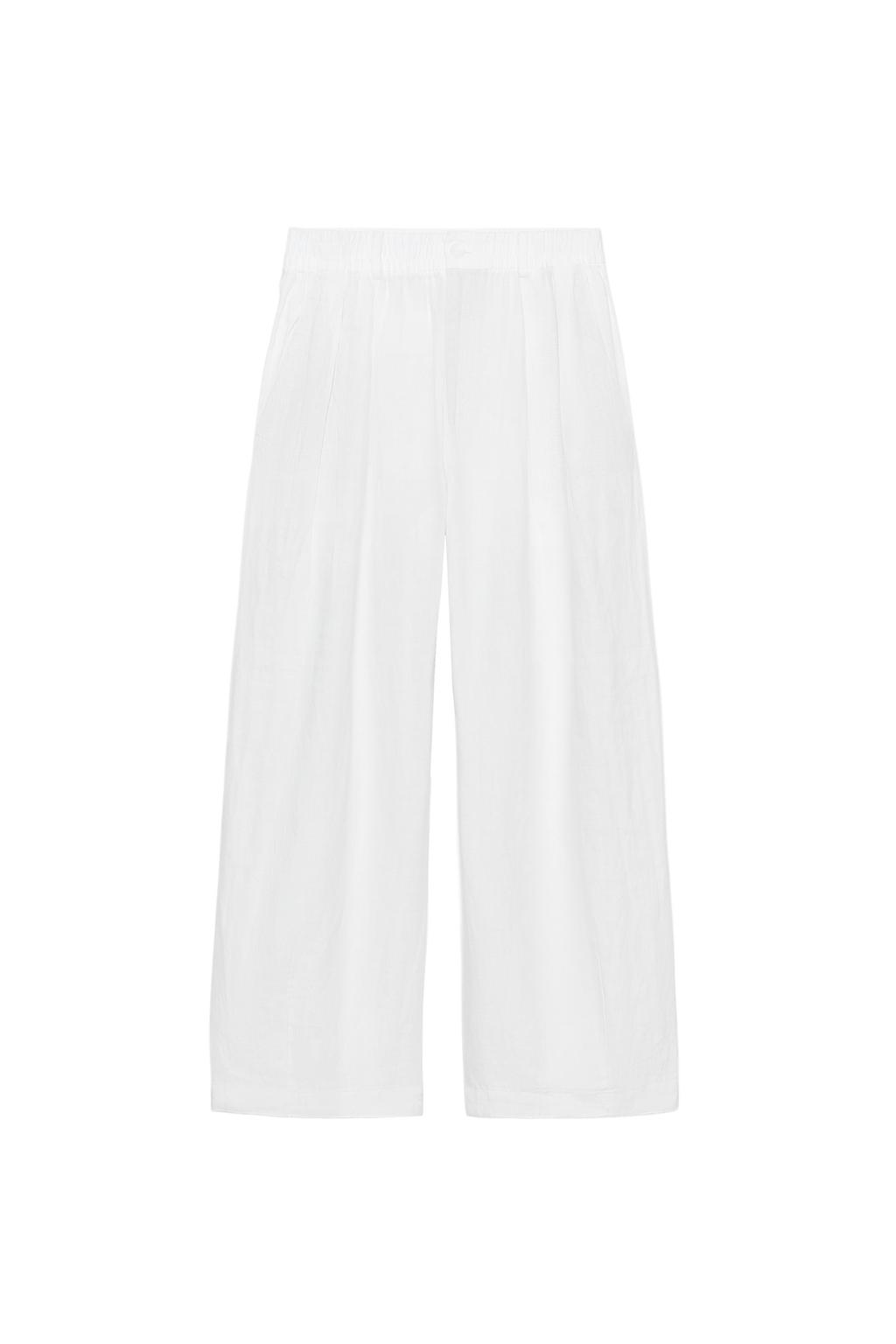 ZW COLLECTION LINEN PLEATED PANTS - image 3