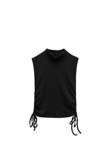 T-SHIRT WITH SIDE GATHERING