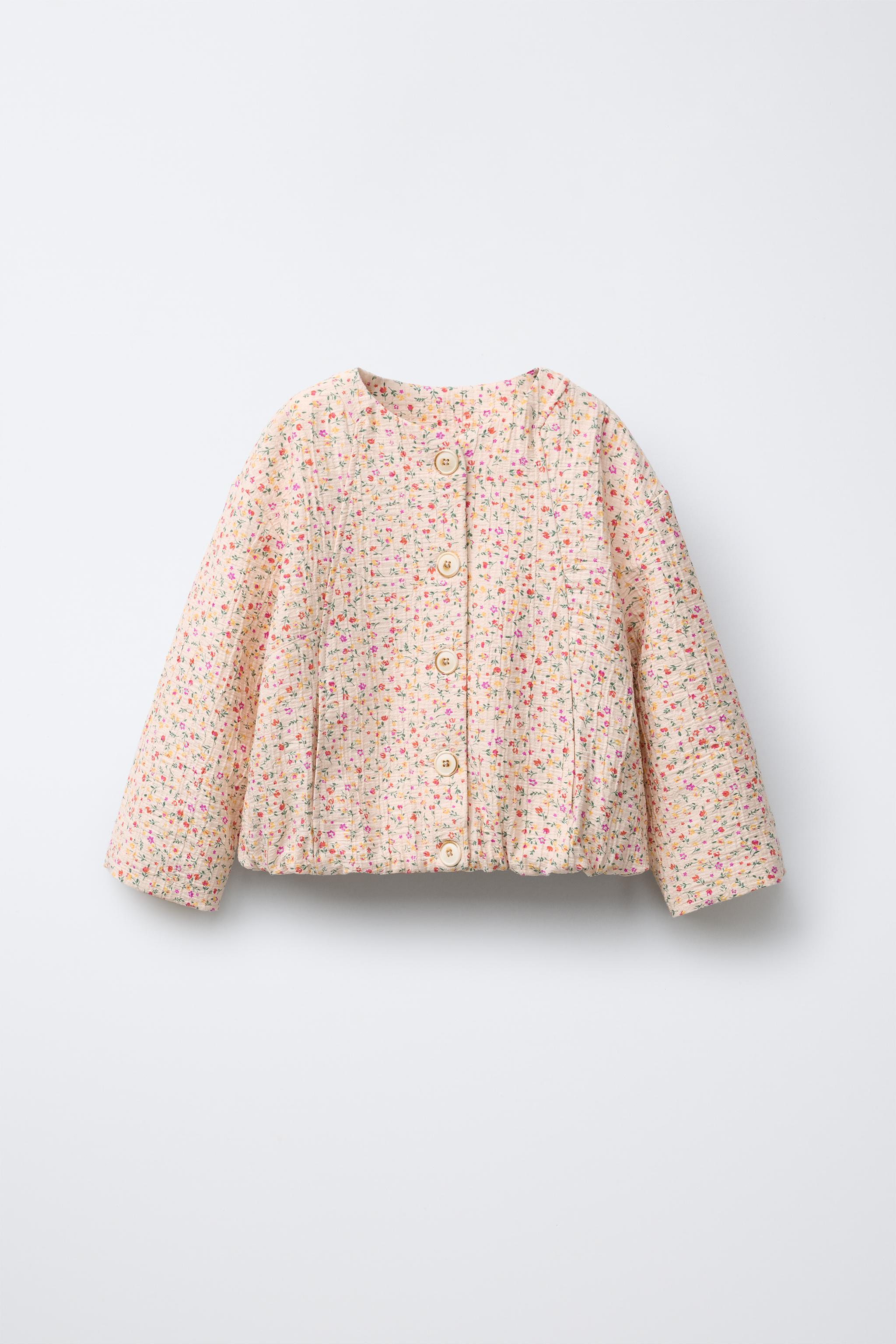 FLORAL JACKET - Ecru | ZARA United States