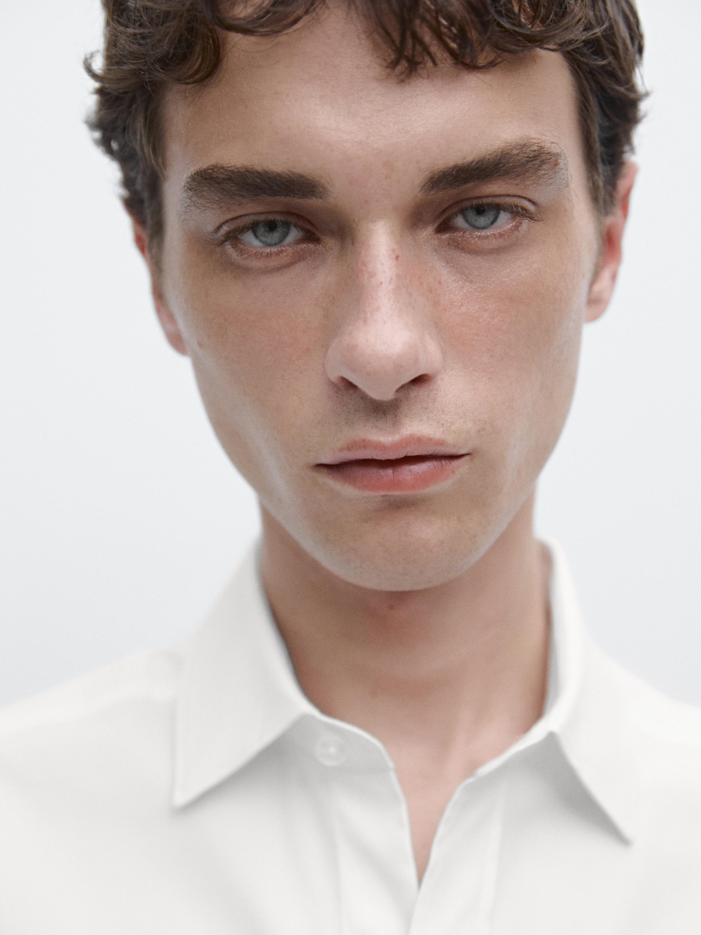 Regular fit stretch shirt